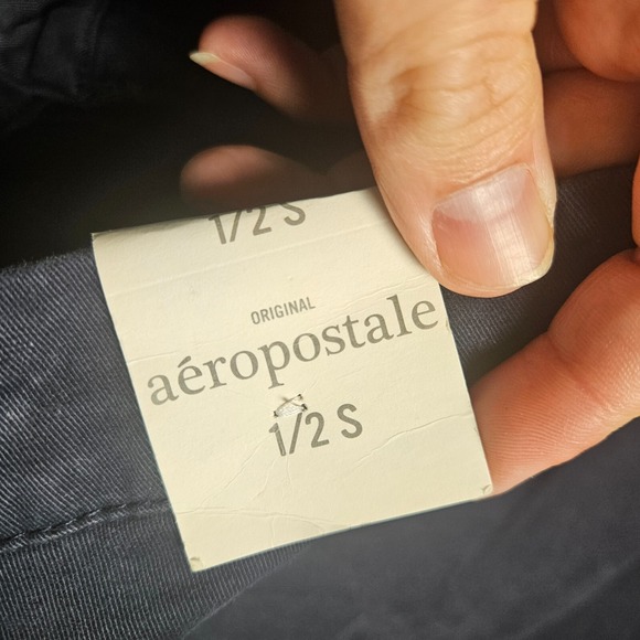 Aeropostale Straight Leg ClassicChino Pants Womens 1/2 Coastal Nautical Navy NWT - Picture 3 of 11